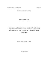 ĐÁNH GIÁ KẾT QUẢ CHẨN ĐOÁN VÀ ĐIỀU TRỊ VẾT THƯƠNG TIM TẠI BỆNH VIỆN HỮU NGHỊ VIỆT ĐỨC