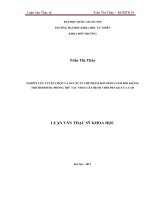 Luận Văn Nghiên cứu tuyển chon và sản xuất chế phẩm đơn dòng nấm đối kháng