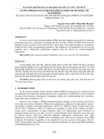 FLOW STRESS DATA FOR FEM SIMULATION OF INCONEL 718 MACHINING dữ LIỆU ỨNG SUẤT CHẢY CHO mô PHỎNG FEM QUÁ TRÌNH cắt gọt hợp KIM INCONEL 718 