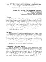 GIẢI PHÁP NÂNG CAO NĂNG SUẤT TRONG CHẾ tạo ROTOR STATOR ĐỘNG cơ điện BẰNG KHUÔN dập LIÊN tục   IMPROVING PRODUCTIVITY FOR MANUFACTURING ROTOR, STATOR OF ELECTRIC MOTORS BY PROGRESSIVE STAMPING DIE 