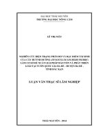 Hiện Trạng Phân Bố Và Đặc Điểm Tái Sinh Của Cây Huỳnh Đường (Dysoxylum Loureiri Pierre) Làm Cơ Sở Đề Xuất Giải Pháp Bảo Tồn Và Phát Triển