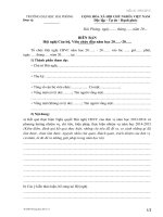 Biên bản hội nghị cán bộ viên chức