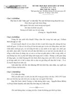 đề và đáp án chi tiết HSG - văn học 12 năm 2016