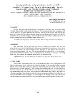 NGHIÊN cứu ẢNH HƯỞNG của một số THAM số kết cấu mũi đầu đạn đến lực cản KHI VIÊN đạn CHUYỂN ĐỘNG dưới nước với HIỆU ỨNG CAVITY 