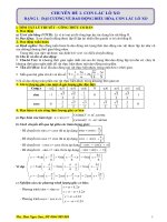 ĐẠI CƯƠNG về DAO ĐỘNG điều HOÀ ôn THI THPT QUỐC GIA 2016