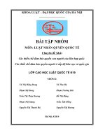 Cac thiet che dam bao quyen con nguoi cua LHQ, khu vuc va QG