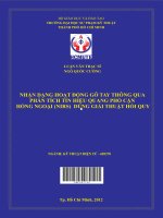 Nhận dạng hoạt động gõ tay thông qua phân tích tín hiệu quang phổ cận hồng ngoại (NIRS) dùng giải thuật hồi quy 