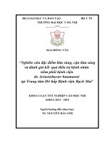LÂM SÀNG   cận lâm SÀNG   điều TRỊ BỆNH NHÂN VIÊM PHỔI BỆNH VIỆN DO acinetobacter baumanni tại TRUNG tâm hô hấp BỆNH VIỆN BẠCH MAI 2013 2015