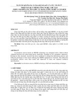 THIẾT kế QUY TRÌNH CÔNG NGHỆ, CHẾ tạo CHIP cảm BIẾN GIA tốc KIỂU tụ BẰNG CÔNG NGHỆ VI cơ KHỐI   DESIGN AND FABRICATION OF ACCELEROMETER SENSOR DEVICE USING BULK MICROMACHINING TECHNIQUE 