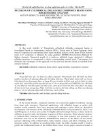 BUCKLING OF CYLINDRICAL INFLATABLE COMPOSITE BEAMS USING ISOGEOMETRIC ANALYSIS mất ổn ĐỊNH của dầm hơi HÌNH TRỤ sử DỤNG PHƯƠNG PHÁP ĐẲNG HÌNH học 