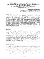 MULTI OBJECTIVE OPTIMIZATION ON PRECISION DIE DESIGN OF HIGH PRESSURE DIE CASTING   tối ưu hóa đa mục TIÊU TRONG THIẾT kế CHÍNH xác KHUÔN đúc áp lực CAO 