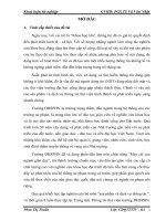 Nghiên cứu sản phẩm và dịch vụ thông tin – thư viện tại trung tâm thông