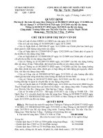 QUYet dinh phe duyet bo sung du toan TT09 