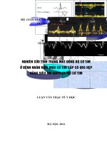 NGHIÊN CỨU TÌNH TRẠNG MẤT ĐỒNG BỘ CƠ TIM Ở BỆNH NHÂN NHỒI MÁU CƠ TIM CẤP CÓ QRS HẸP BẰNG SIÊU ÂM DOPPLER MÔ CƠ TIM