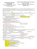 Đề thi thử lấy điểm 7,8,9,10