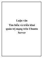 Tìm hiểu và triển khaiquản trị mạng trên UbuntuServer