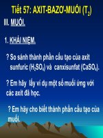 Bài 37: Axit bazo muối