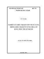 NGHIÊN CỨU ĐIỀU TRỊ BẢO TỒN VÒI TỬ CUNG TRONG CHỬA NGOÀI TỬ CUNG CHƯA VỠ BẰNG PHẪU THUẬT NỘI SOI