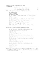 Bài tập xác suất thống kê 1