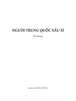Người Trung Quốc xấu xí_Lời nói đầu