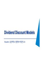 Dividend Discount Models