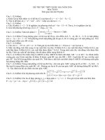 Đề thi thử TOÁN 2016 số 9