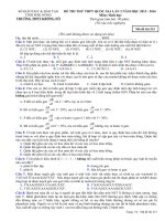 ĐỀ THI THỬ THPT LẦN 2