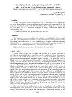 PHÂN TÍCH ỨNG xử TĨNH tấm SANDWICH có lõi tổ ONG STATIC ANALYSIS OF SANDWICH PLATES WITH HONEYCOMB CORES 