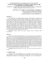 STUDY ON ABILITY SHRINKAGE POROSITY FORMATION OF a380 ALUMINUM BY TAGUCHI METHOD   NGHIÊN cứu về KHẢ NĂNG HÌNH THÀNH độ xốp CO NGÓT của hợp KIM NHÔM a380 BẰNG PHƯƠNG PHÁP TAGUCHI  