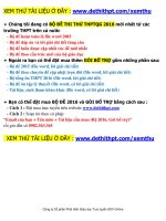 Giải chi tiết đề 2016 từ các trường