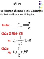 Bài 43: Pha chế dung dịch