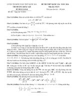 ĐỀ, ĐA CHI TIẾT TOÁN THPT 2016