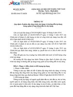 Thông tư 03 2016 TT BXD 10032016 về phân cấp công trình xây dựng