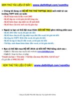 Kho đề thi 2016 từ các trường file word có lời giải chi tiết