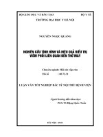 TÌNH HÌNH và HIỆU QUẢ điều TRỊ VIÊM PHỔI LIÊN QUAN đến THỞ máy TẠI BV BẠCH MAI NĂM 2011