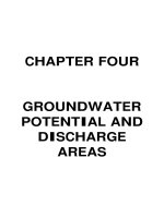 Textbook Groundwater Chapter 4 : groundwater potential and discharge areas