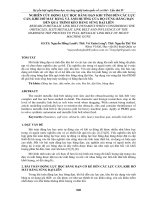 NGHIÊN cứu ĐỘNG lực học BĂNG đạn KHI TÍNH đến các lực cản, KHE hở mắt BĂNG và ẢNH HƯỞNG của độ CỨNG BĂNG đạn đến QUÁ TRÌNH kéo BĂNG SÚNG đại LIÊN 