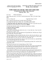 Phiếu đánh giá cán bộ viên chức hàng năm