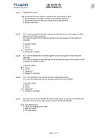 Câu hỏi thi vào THACO TRƯỜNG HẢI điện cơ bản