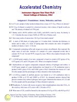 Bài tập hoá phần nguyên tử, phân tử