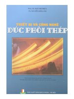 Giáo trình thiết bị và công nghệ đúc phôi thép phần 1