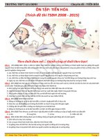 139 câu trắc nghiệm Tiến hóa