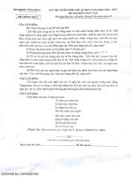 Đề TS THPT tỉnh Vĩnh Phúc 2016-2017 môn Ngữ văn