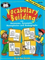 Vocabulary building with antonyms and synonyms