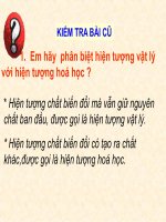 Bài 13: Phản ứng hóa học