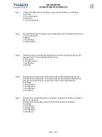 Câu hỏi thi tuyển vào THACO TRƯỜNG HẢI hộp số tự động