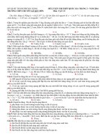 Đề thi thử THPT QG 2016 trường chuyên lê quý đôn đà nẵng môn vật lý