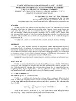 NGHIÊN cứu ổn ĐỊNH của tấm có cơ TÍNH BIẾN THIÊN CHỊU tác DỤNG của tải TRỌNG KHÍ ĐỘNG STABILITY STUDY OF FUNCTIONALLY GRADED MATERIAL PLATES SUBJECT TO AERODYNAMIC LOADS 