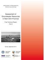 Assessment of Groundwater resources in Nam dinh province