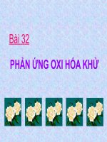 Bài 32: Phản ứng Oxi hóa khử